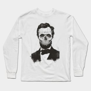 Dead Lincoln (b&w) Long Sleeve T-Shirt